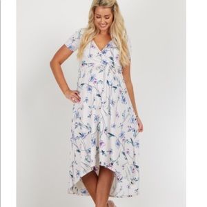 NWT PinkBlush Maternity high-low dress